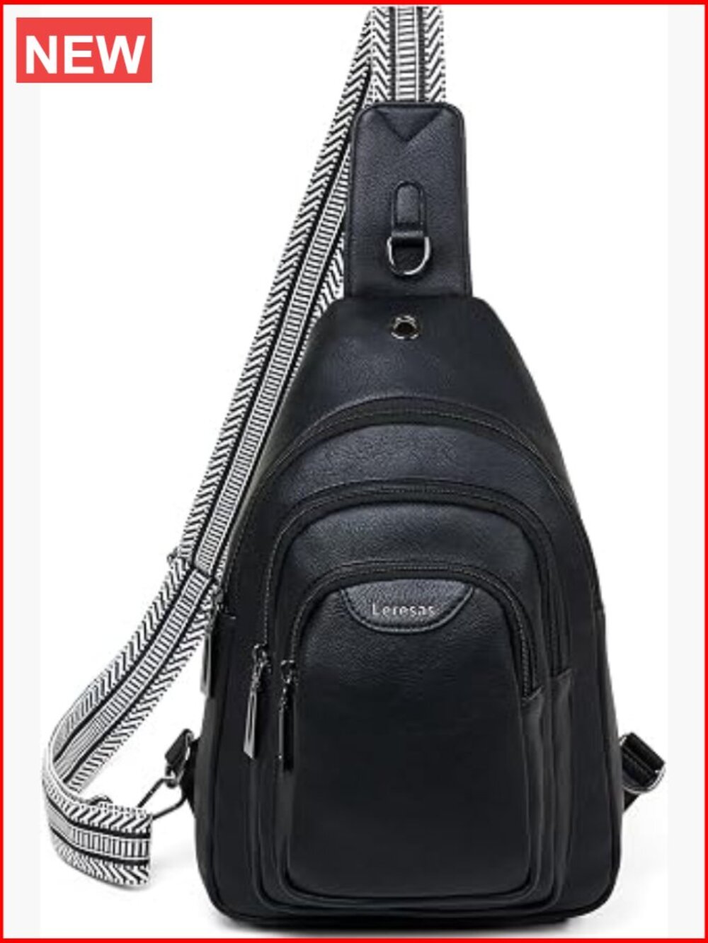 10L Crossbody Sling Bag Anti Theft Waist Pack Faux Leather
